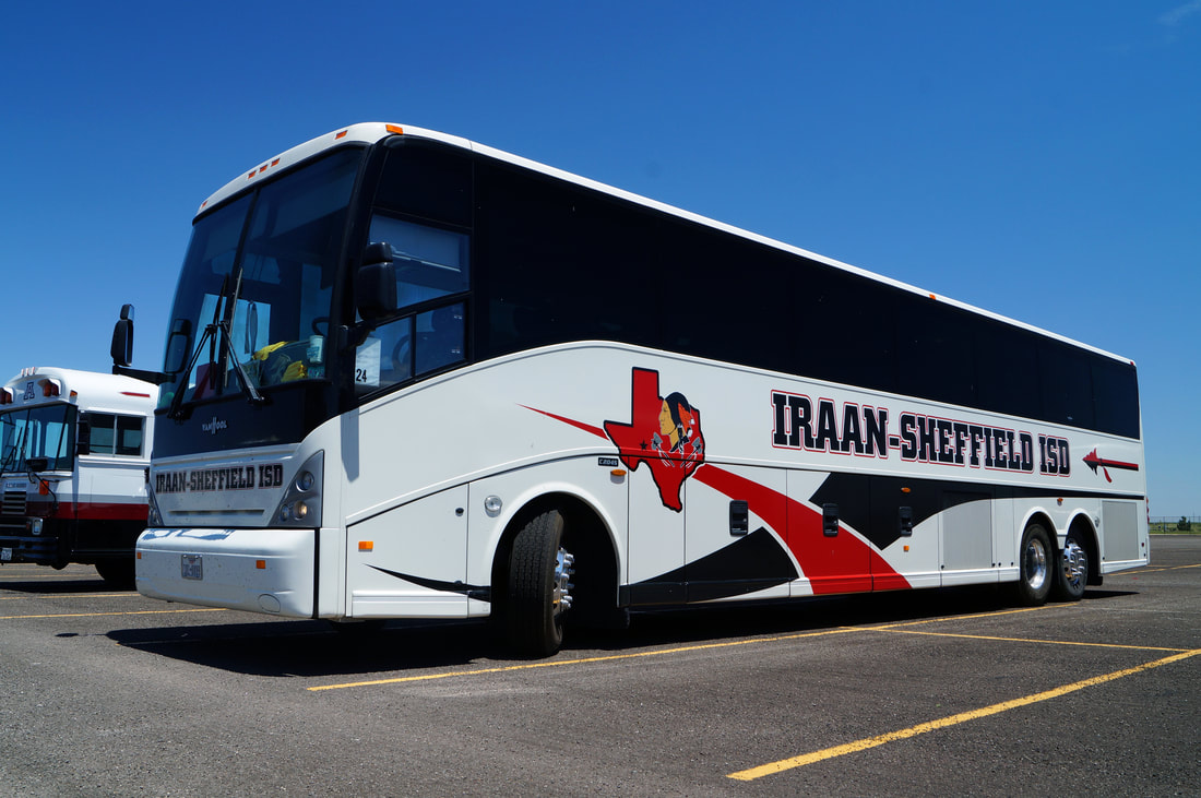 Iraan-Sheffield ISD Activity Bus