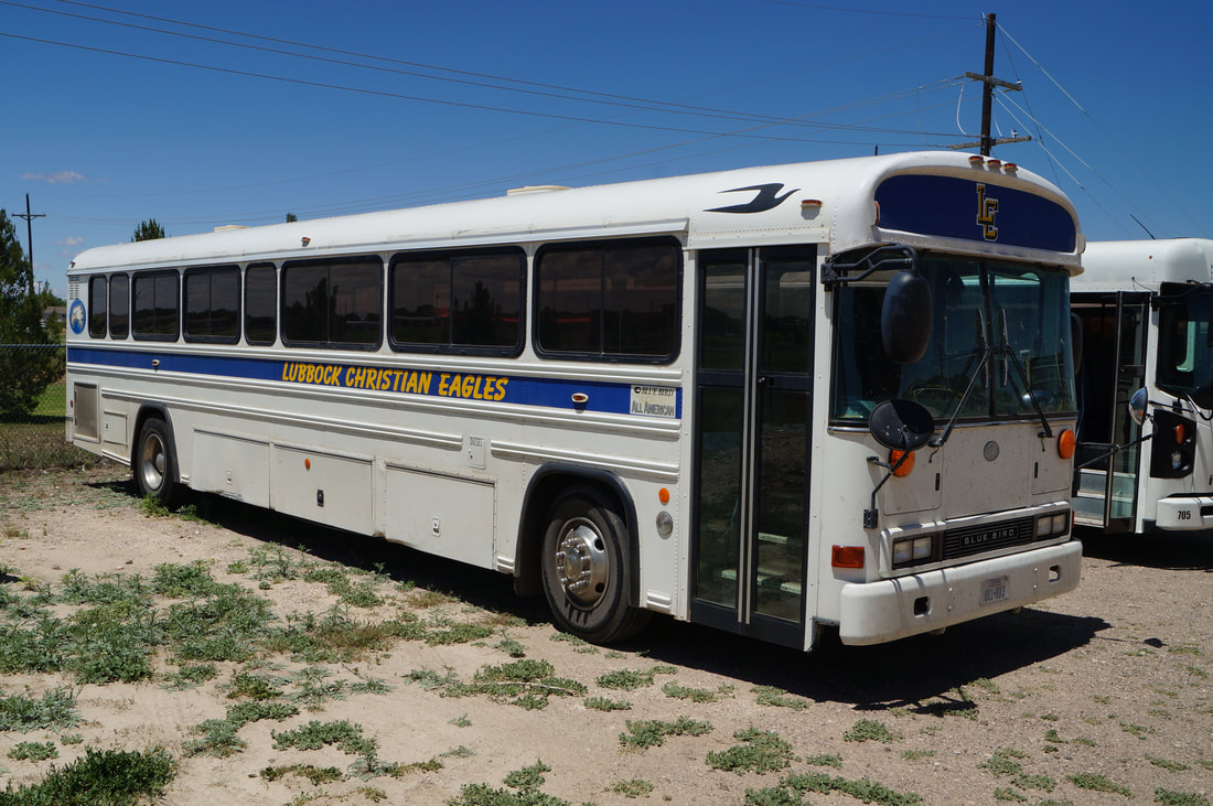 Lubbock Christian School Activity Bus