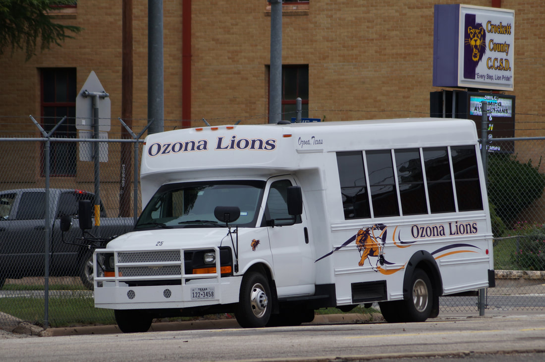 Ozona - Crockett County CCSD Activity Bus